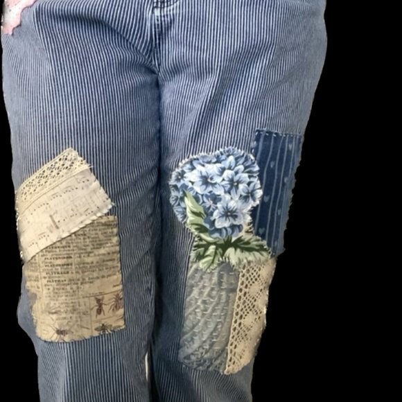 ENGINEER jeans upcycled/embellished jeans/upcycled jeans - Picture 6 of 6